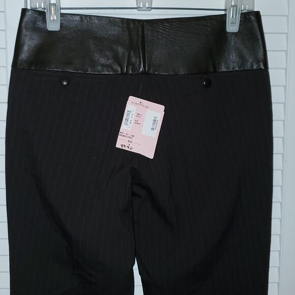 Ciello Couture Brown Pinstriped Trousers - Picture 6 of 7